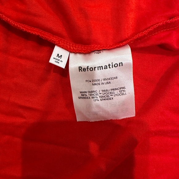 Reformation Red Wrap Dress - Picture 4 of 6